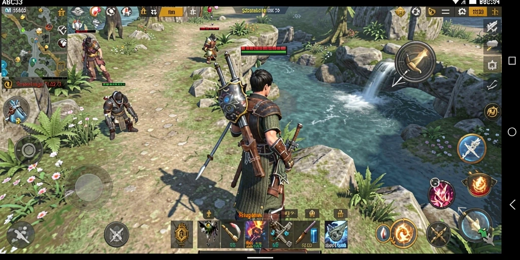 Screenshot menampilkan pertempuran epik dalam gameplay SLG.</strong>