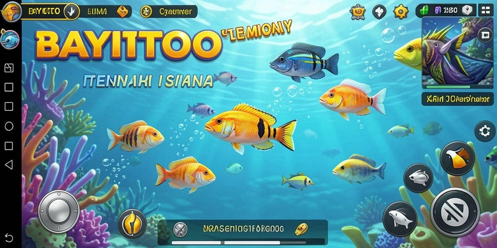 Tampilan gameplay menembak ikan di BAYITOTO yang menyenangkan.
