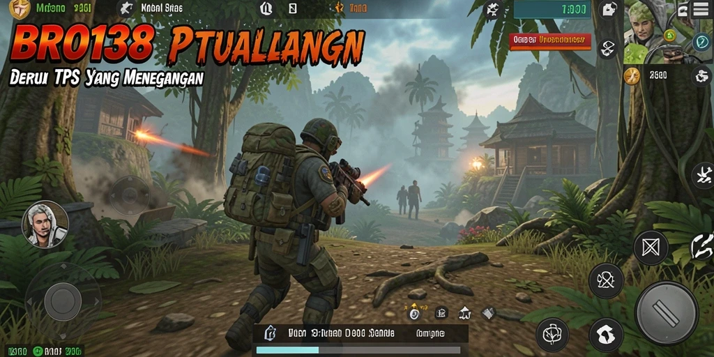 Tampilan aksi menegangkan dalam gameplay BRO138.