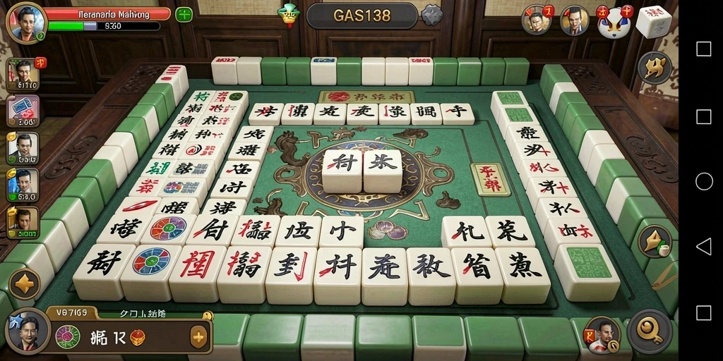 Screenshot menampilkan gameplay seru dari permainan Mahjong GAS138.