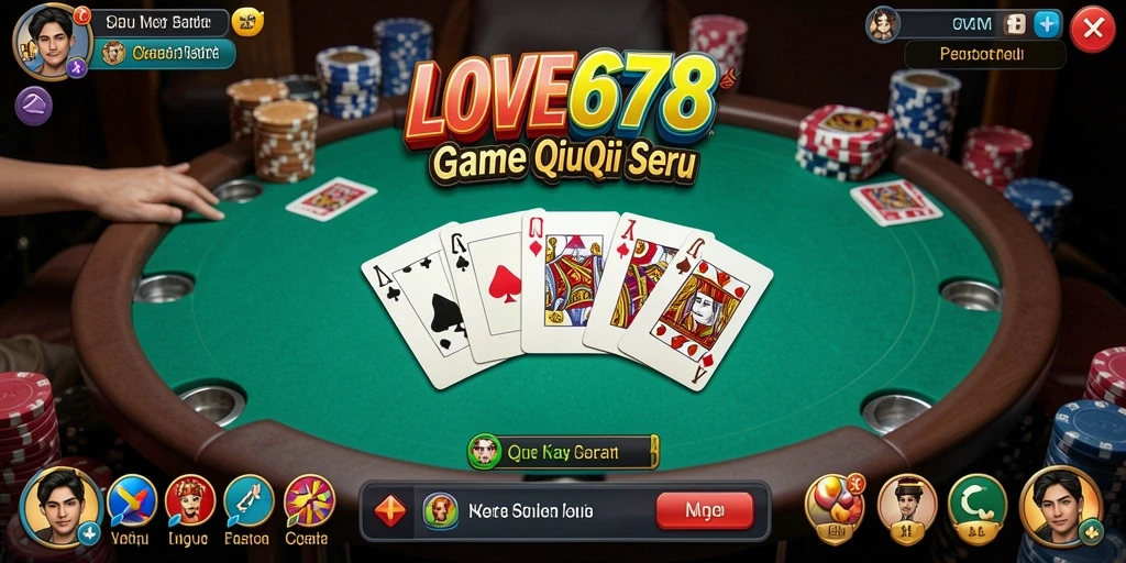 Gambar yang menampilkan aksi seru dalam gameplay QiuQiu.