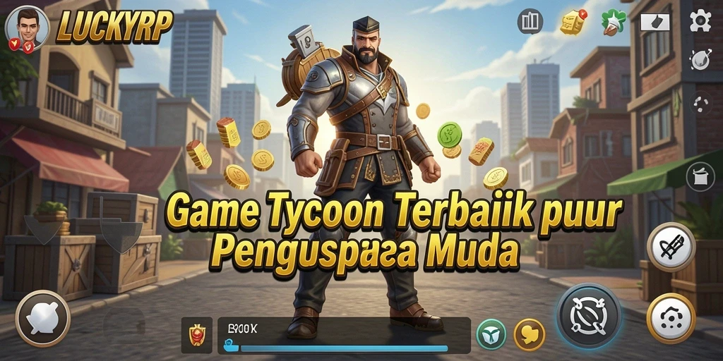 Screenshot gameplay LUCKYRP menampilkan manajemen bisnis yang dinamis.
