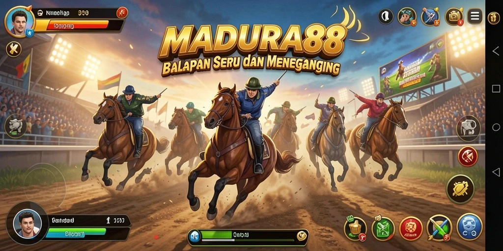 Tampilan gameplay seru dan mendebarkan di MADURA88.