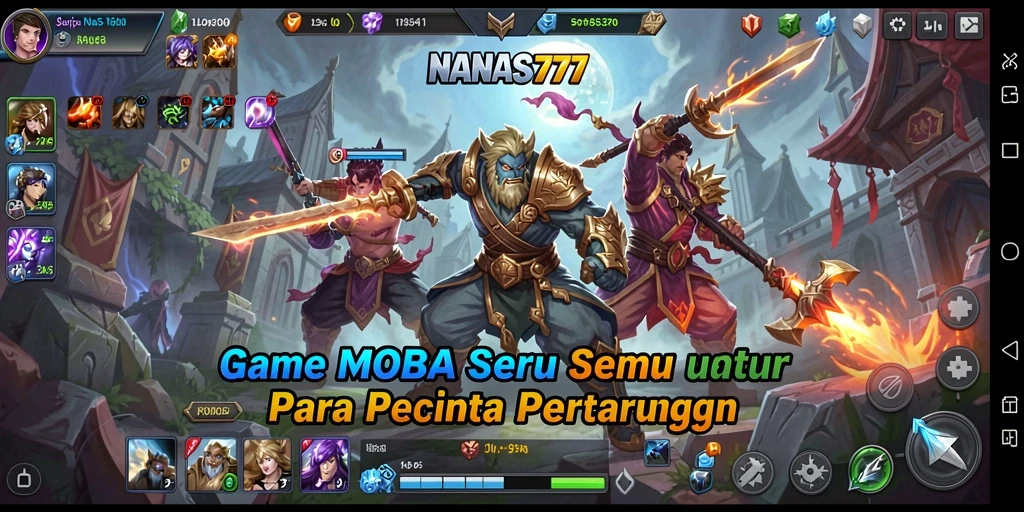 Tampilan gameplay menarik dari NANAS777 saat pertempuran berlangsung.